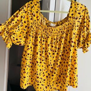 Mustard Stretch Blouse